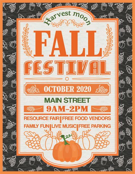 Fall Festival Poster Templates